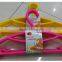 plastic colored garment hanger 5pcs/set