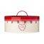 Red Cream colorful kitchen canister set