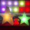 popular colorful rechargeable battery LED star shaped light for night club using