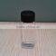 square glass bottle for 15ml essential oil with black/white cap