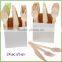 Hot Sale Disposable Wooden Personalized Packing 6" Cutlery Set