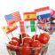 Cocktail hawaiian customs decoration american flag stick