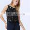 New Design Factory Price Accept Small/Min/Loe Order Quantity Ebroideried Embellishment Beaded Women Top Women Blouse