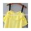 Women ready goods fashion summer fancy yellow dress