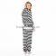 PA0050A Womens STRIPED HOODED ONESIE