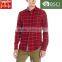 2016 new fashion latest red flannel shirt designs for men