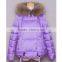 2015 New Design Short Ladies Black Designer Coat With Hoody