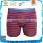 Comfortable Breathable Men Boxer Shorts Cotton Spandex Stripe Men's Underwear