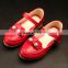 2016 Spring fashion new style shining pu leather girl shoes