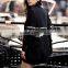 M1232 Runwaylover 2016 Black Punk Metal Decoration Wool Suit Wool Jackets Coats