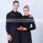 custom high quality staff uniform, long sleeve black Hotel Uniform