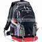 High Sierra Loop Backpack - has multi-compartment design, zippered media pocket with headphone port and comes with your logo