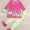 Wholesale New Arrival Christmas Baby Girls Ruffle Boutique Outfit