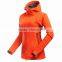 2016 Orange Women Softshell Jacket with hood