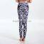 Women's Digital Printed Classic Brushed Yoga Sport Stretch Nine Points Leggings