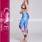 Tree Print Tank Top Sports Suits Yoga Pants Gym Wear For Women