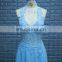 Sexy Halter Design Long Chiffon Girls Bridesmaid Dress Pattern