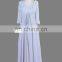 Elegant Scoop Neckline Full Back Chiffon Bohemian Style Mother Of The Bride Dress With Sleeves