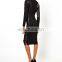 CHEFON PU silhouette long sexy dresses