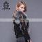Whole gray real animal fur vest
