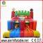 inflatable slide sport games football obstacle course for kids