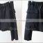 Sand Colour Biker Drawstring Terry Short Raw Hem Shadow Shorts with a Drop Crotch and Tapered Leg