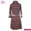 Guangzhou Cowl Neck Stripe Bulk Wholesale Long Dresses