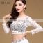 S-3099 Austrial hot sales hot sexy lace professional belly dance clothes top