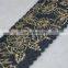 High fashion gold printed elastic ribbon for garment decoration