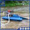 Portable gold dredge pontoons and gold dredge boat