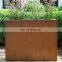 Corten Steel Planter for Building Garden and House