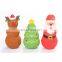 rubber squeaky pet toy Christmas tree Santa pet toy for dog