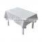 Check pattern elegant wedding decoration wavy edge water-proof tablecloth