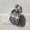 Stainless steel marine pulley,twin swivel bolck