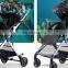 Lightweight foldable pushchair high landscape pram baby stroller