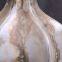 Classical Gold Marble Hexagonal Diamond Bottle Ceramic Flower Vase, Home Office Decoration