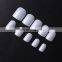 New Arrival 500pcs Acrylic Artificial False Half Cover Extension Clear Natural Square Painted Round Head Short Nail Art Tips