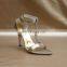 ladies fancy heel shoes with T-type strap sandals