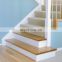 Victorian Ash treads stainless steel cube balustrade stairs
