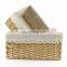 cheap fabric wicker rattan gift basket fruit storage baskets for kitchen
