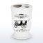 white with printing lanka ceramic bathroom set