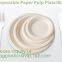 Eco friendly biodegradable sugarcane bagasse tableware sets disposable paper pulp plate 6 inch round disc bagease packag