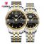 Luxury chenxi 8204A Couple Watches gold stainless steel couple wrist watch quartz lover watch waterproof ropa de mujer