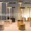 Nordic Modern Rechargeable LED Desk Lamp Gold Cordless Restaurant Table Lamp For Indoor Office