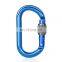 JRSGS Wholesale  Heavy Duty 25KN Snap Hook 7075 Aluminum Carabiner Clip for Ice Climbing Outdoor Equipment S7101