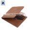 Vintage Style Look Matching Stitching Chairman Lining Material Genuine Leather Wallet for Women