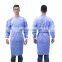 Disposable Protection Isolation Gowns Adult Isolation Non-Woven Aprons Lab and Visitor Coat Fully Closed Knitted Cuffs