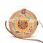New Design Hand Printing Rattan Bag Style Bohemian Bali Handbag Beach Bag Wholesale