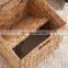 Handwoven Water Hyacinth Shelf Basket Can Be Folded Foldable Storage Wicker Basket Vietnam Supplier