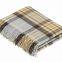 pure virgin new wool throw blanket for sofa decoration ,camping,travel picnic